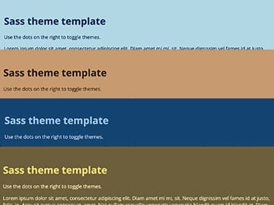 SASS(SCSS) colour themes