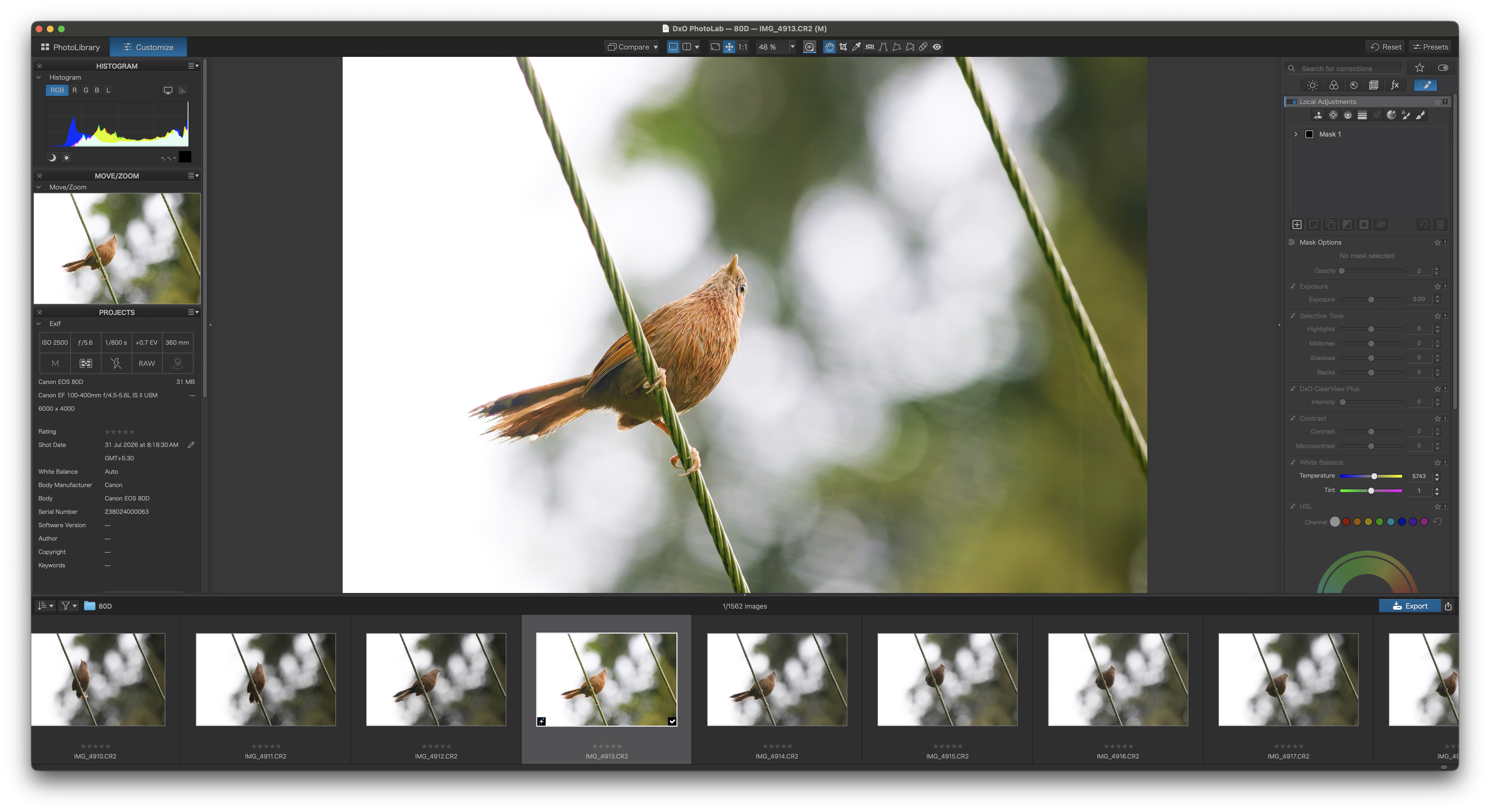 DxO Photolab 9 UI